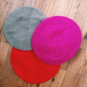 Bundle of wool hats vintage